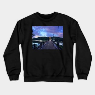 Evening Sky And Bridge Crewneck Sweatshirt